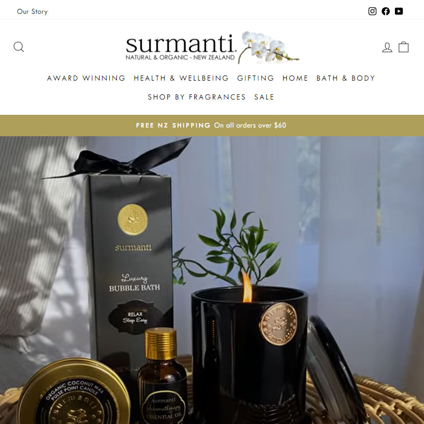 Surmanti website design and development